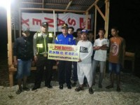 Kapolsek Bangkinang Barat Iptu Wan Mantazakka Apresiasi Pembanguna Pos Ronda Secara Swadaya