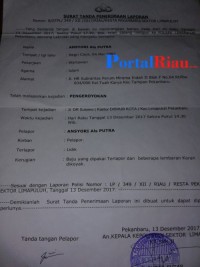 KASUS PEMUKULAN SEORANG, WARTAWAN OLEH TIGA PNS,DISHUB KOTA PEKANBARU, DILANJUTKAN KE KEJAKSAAN 