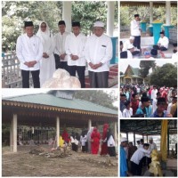 Masyarakat Dan Santri Kunjungi Wisata Religi  Ziarah Makam Raja Pelalawan