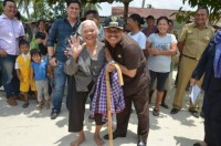 Kedatangan Amril dan Rombongan di sambut hangat Masyarakat Duri