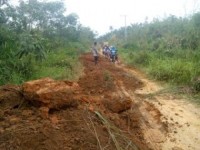 PT ES Peduli Bangun Jalan, Masyarakat Desa Kepenuhan Barat Ucapkan Terima Kasih