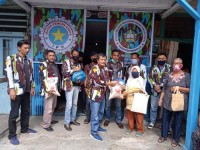 Peduli Covid -19 SAPMA IPK Bengkalis Salurkan Paket Sembako Untuk Kaum Lansia