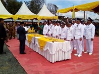 Bupati Pelalawan HM Harris Melantikan 12 Kepala Desa se Kecamatan Pangkalan Kuras