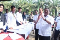 Bupati Tinjau TPS 1 Dan 2 Pilkades Desa Harapan Baru