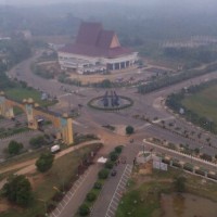 Diguyur Hujan Lebat, Untuk Sementara  Kabut Asap di Rohul Mulai Berkurang 