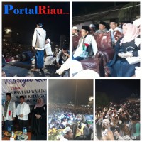 15 Ribu Tabligh Akbar Abdul Somad di Duri jadi lautan manusia