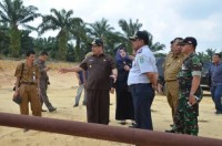 Bupati Bengkalis Tinjau Pembangunan Jalan Lingkar Duri barat