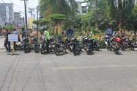 Ops Patuh 2016, Polantas Polsek Bangko Tilang 20 Unit Sepeda Motor