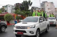 Pemenang Dara Riau Diarak Keliling Kota Bagansiapiapi