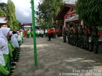 Koramil 09/Lgm Kodim 0313/Kpr Berikan Materi Kedisiplinan Di SDN 003 Pkl.Kerinci 