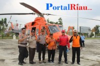 Bupati  H.M.Harris Bersama Kapolres Pantau Titik api di Pulau Muda