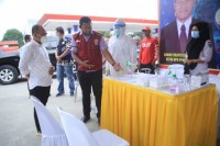 Bupati Labuhanbatu Tinjau Posko Pencegahan Covid-19