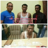 Polsek Bangkinang Barat Ringkus Seorang Bandar Narkoba Di Salo Timur