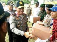 Kapolda Riau Tinjau Pos Pengamanan Natal 2016 di Wilayah Kampar