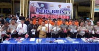 Kapolres Kampar bersama Bupati, Ekspos Ungkap Kasus Narkoba Sepekan Terakhir di Polres Kampar