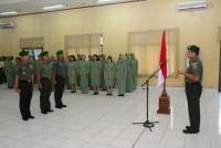 Danrem 031/Wirabima Pimpin Upacara Kenaikan Pangkat Perwira