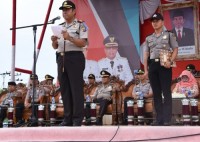 Kapolres Bengkalis Pimpin Gelar Apel Tiga Pilar di Lapangan Tugu