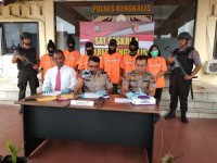 Polres Bengkalis Amankan 6 Tersangka Karlahut Selama Desember 2019 dan Januari 2020.