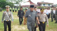 Bupati Kampar didampingi Kapolres, Pimpin Apel Gelar Pasukan Ops Ramadniya Siak 2017