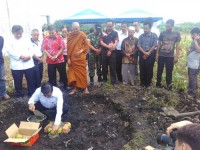 Babinsa Koramil GAS Hadiri Peletakan Batu Pertama Pembangunan Vihara Setya Dharma Teluk Pinang