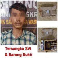 Sebelum Transaksi Shabu Warga Pinggir Ditangkap Team Opsnal Polsek Pinggir