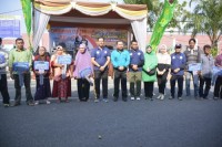 Hut TNI Ke-74, Bupati Kampar Ikut Car Free Day