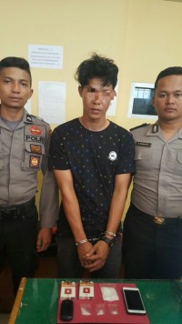 Sat Res Narkoba polres Pelalawan Ringkus pengedar Narkotika Jenis Sabu