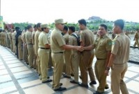 Apel Pagi Senin, Bupati Rohul Minta Pegawai Budayakan Disiplin Kerja