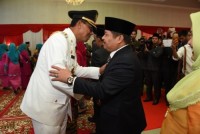 Bupati Bengkalis Hadiri Pelantikan Sudin