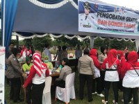  Polresta Pekanbaru hadiri kegiatan donor darah dan pengobatan gratis