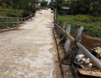 Hasil Koordinasi Dengan Provinsi, PUPR Inhil Segera Perkuatan Konstruksi Jembatan Desa Teluk Kiamban