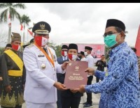 Pemkab Siak Selenggarakan Upacara HUT Kemerdekaan ke-75 RI dengan Terapkan Protokol Kesehatan