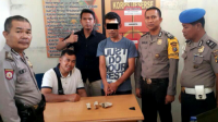 POLSEK XIII KOTO KAMPAR AMANKAN PELAKU NARKOBA DI AREAL CANDI MUARA TAKUS