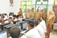 Pemantauan UNBK SMK dan USBN SMP Kab. Sergai