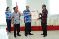 Wali Kota Tebing Tinggi H.Umar Zunaidi Hasibuan melepas tugas Pj.Sekdako H.Marapusuk Siregar  