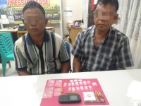 2 Pengedar Shabu Diringkus Resnarkoba Polres Kampar di Jalan Kubang Raya Siak Hulu