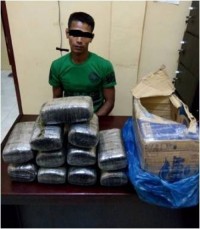 Sebelas Bal Daun Ganja Kering Berhasil Digagalkan Sat Sabhara Polres Labuhanbatu
