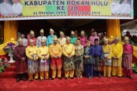 Peringatan Hari Ulang Tahun ke-20 Kabupaten Rokan Hulu tahun 2019 di halaman Kantor Bupati