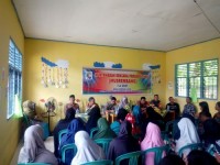 Babinsa Koramil 09/Lgm Kodim 0313/Kpr Serda Imron Menghadiri Musrenbang Desa Mekar Jaya.