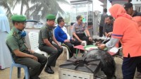 Waka Polres Kampar Bersama Bupati dan Kasiter Korem 031/WB tinjau Lokasi Bencana Puting Beliung