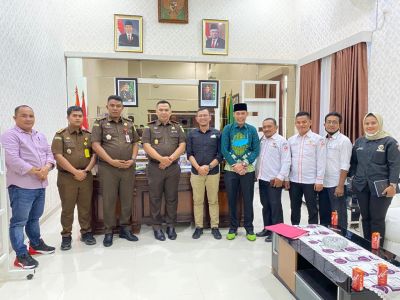 Bawaslu Kampar Melakukan Kunjungan Silaturahmi ke Kejaksaan Negeri Kampar