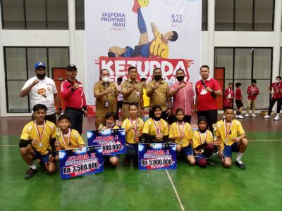 Bengkalis Juara Umum,Kejurda Sepak Takraw Pelajar