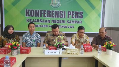 Berikut Capaian Kinerja 2022 di Beberkan Kajari Kampar Saat Gelar Konferensi Pers