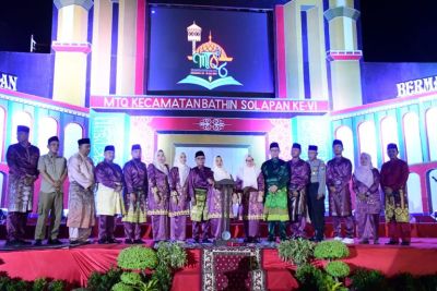 Bupati Bengkalis Kasmarni, Buka MTQ Ke VI Tingkat Kecamatan Bathin Solapan