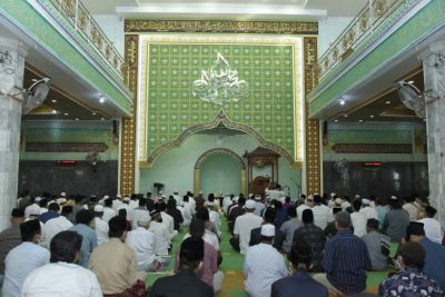 Bupati Kasmarni, Sholat Idul Adha di Masjid Agung Istiqomah Bengkalis