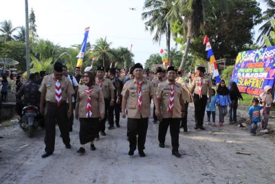 Bupati Labuhanbatu Buka Perkemahan Lomba Karya Prestasi ke l Tahun 2023 di Kecamatan Panai Hulu