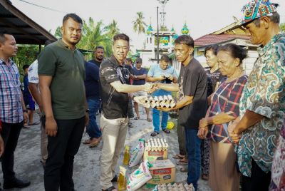 Bupati Rohil berempati terhadap Korban Kebakaran Jalan Pulau Baru