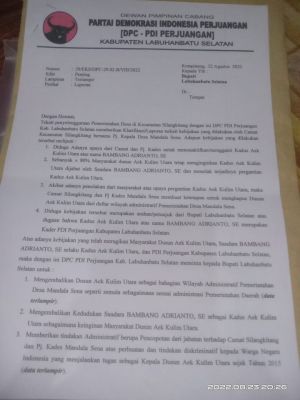 Camat Silangkitang dan PJ.Kades Mandala Sena Takut Dengan Surat Sakti