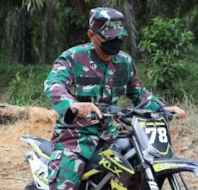 Dandim 0303 Bengkalis  Letkol Inf Endik Yunia Hermanto  untuk turun ke lokasi