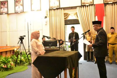 Deswita Dilantik Sebagai Bunda Paud Kampar Oleh Pj Bupati Kampar, Periode 2022 - 2027